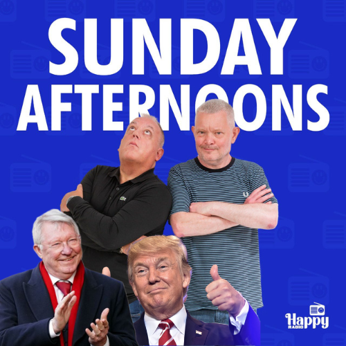 spencemacdonald's tweet photo. Join me and Mike Maguire today on @HappyRadioUK  from 2pm for a load of Sunday afternoon daftness which this week may, or may not, feature Sir Alex and Trump as special guests. Online, on the app, on your smart speaker and on DAB in #Manchester #Cheshire and #Blackpool 📻🎶😃 https://t.co/rG5yYa3WR2