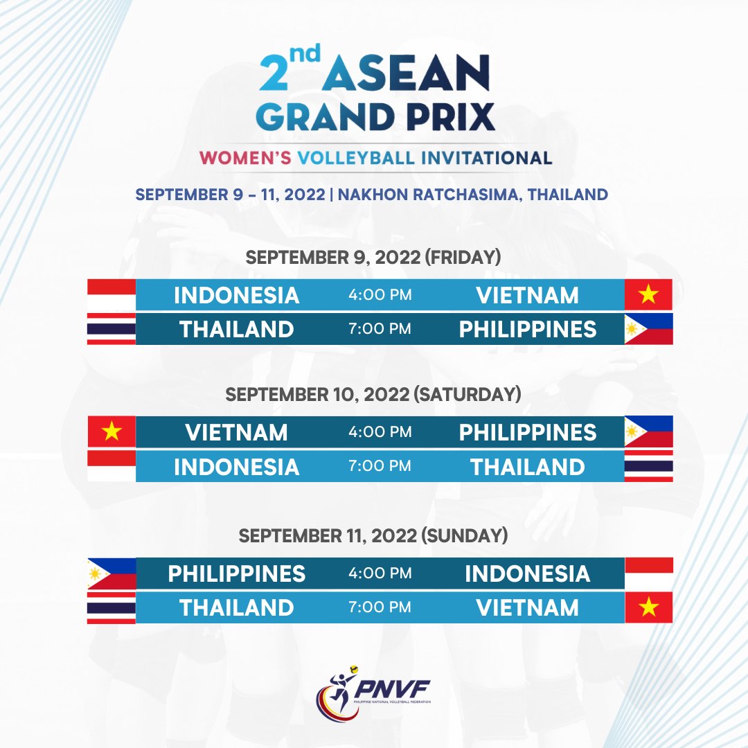 Volleyball Philippines on Twitter "Team Philippines🇵🇭 will start its