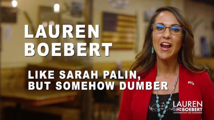 JC61479's tweet photo. @Logically_JC @laurenboebert I do too.
#LaurenBoebertIsSoDumb
Obviously can't remember much.
She's not the #BrightestWhiteTrash that's scurrying around the sinking ship.
She's got #MarjorieNaziGreene with her. Another #WhiteTrashSister. Time to #VoteTheseNazisOUT
Here's #SarahPalinTheNorthLoser too! https://t.co/F6QuAZFx9W