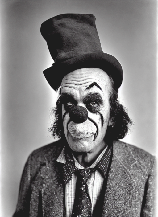 While I don't like clowns, they make up for an interesting subject #stablediffusion