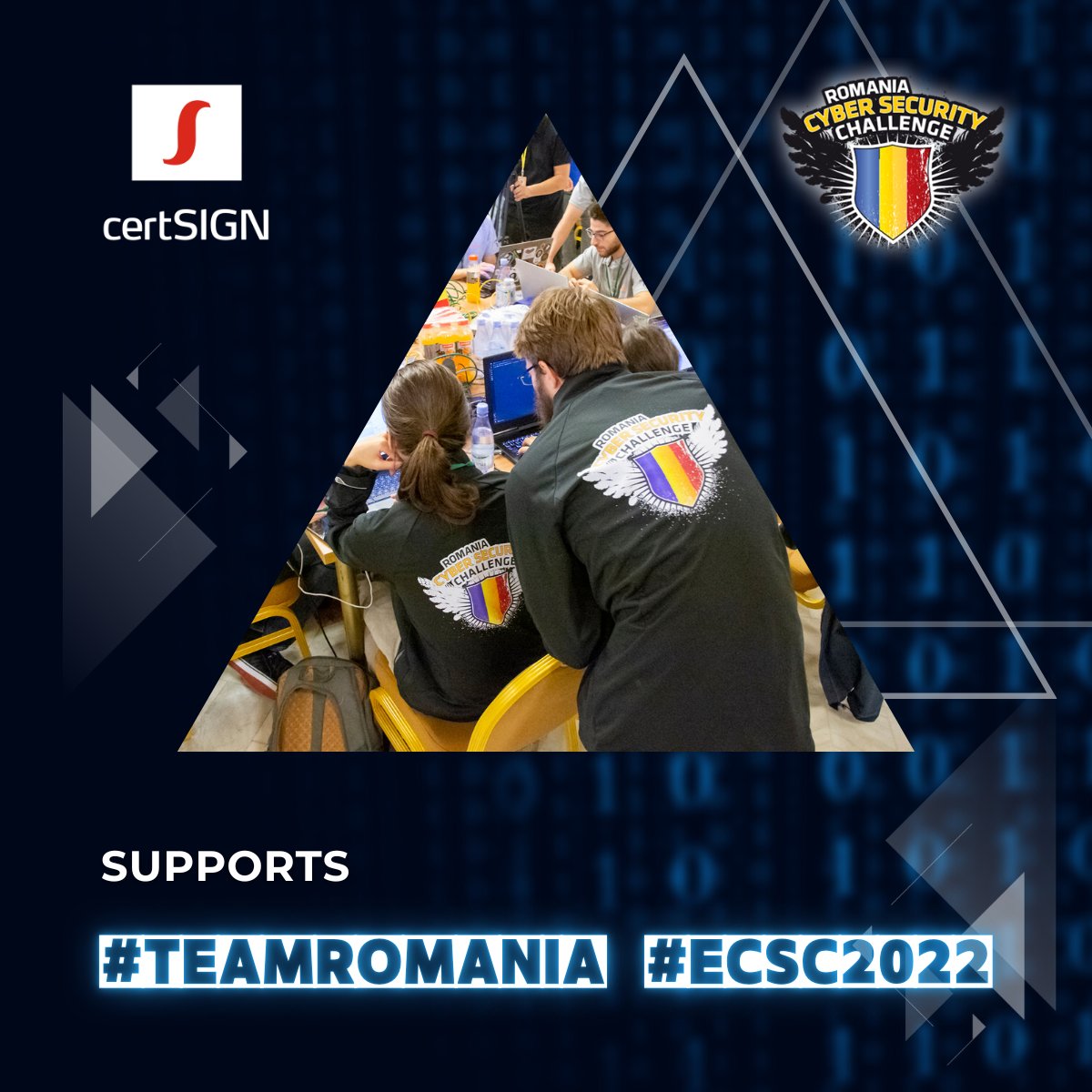 ECSC_Romania's tweet photo. 🥇 @certSIGN este alături de #TeamRomania şi în ediţia din acest an a Campionatului Naţional de Securitate Cibernetică!
👨💻 În calitate de parteneri şi sponsori #RoCSC22, certSIGN s-a implicat în etapele de selecție și pregătire a tinerilor care urmează să /1
#certSIGN #ECSC https://t.co/cc0pqhO8oi