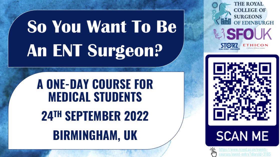 So you want to be an ENT surgeon? Well we have the perfect event for you! One of our SFO UK reps has collaborated with <a href="/RCSEd/">The Royal College of Surgeons of Edinburgh</a> to organise this fantastic course for aspiring ENT surgeons 😷 Check out the info below and sign up here (spaces limited!): rcsed.ac.uk/events-courses…