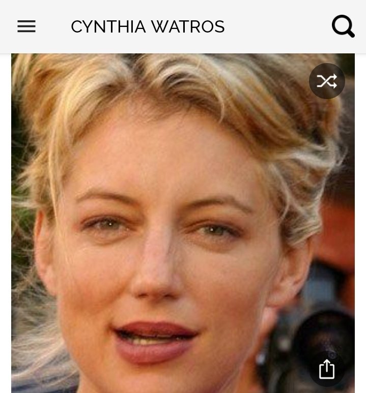Happy birthday to this great actress.  Happy birthday to Cynthia Watros 