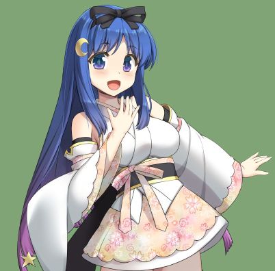 彼女は紫牛隊の隊長 甲斐駒 ことね(かいこま)

魅力的な外見に、可愛らしい衣装を着こなしている。
やや食いしん坊な所があり、店のカツサンドをこよなく愛している一面も。 