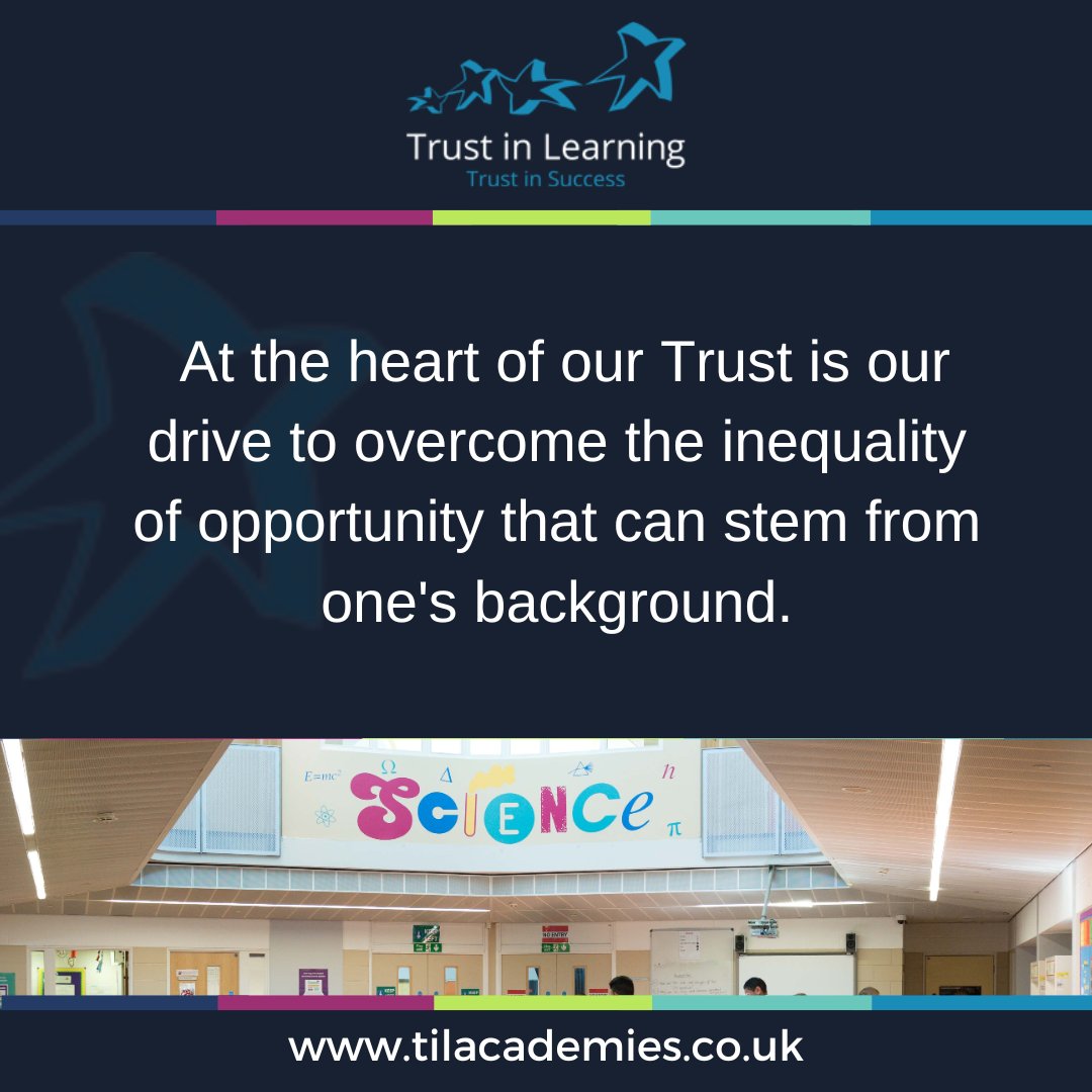The core purpose of any school is to improve the quality of #teaching and the same applies to our Trust, particularly for those of a disadvantaged background.  #education

Find out more about our schools: tilacademies.co.uk/our-schools/