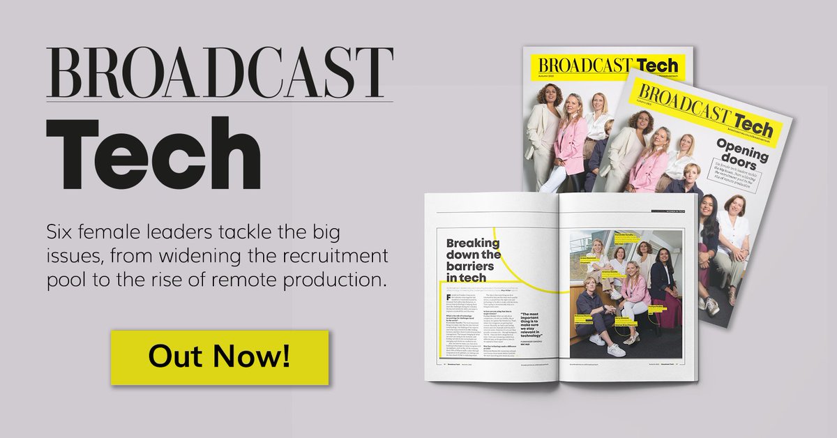 mediaprodshow's tweet image. Don&apos;t miss the latest edition of @Broadcast_TECH magazine - OUT NOW!

With the latest on #virtualproduction, #tech trends, a recap on #MPTS2022 and an unmissable #WomeninTech roundtable discussion.

Download your copy now at bit.ly/btech_mag_sep