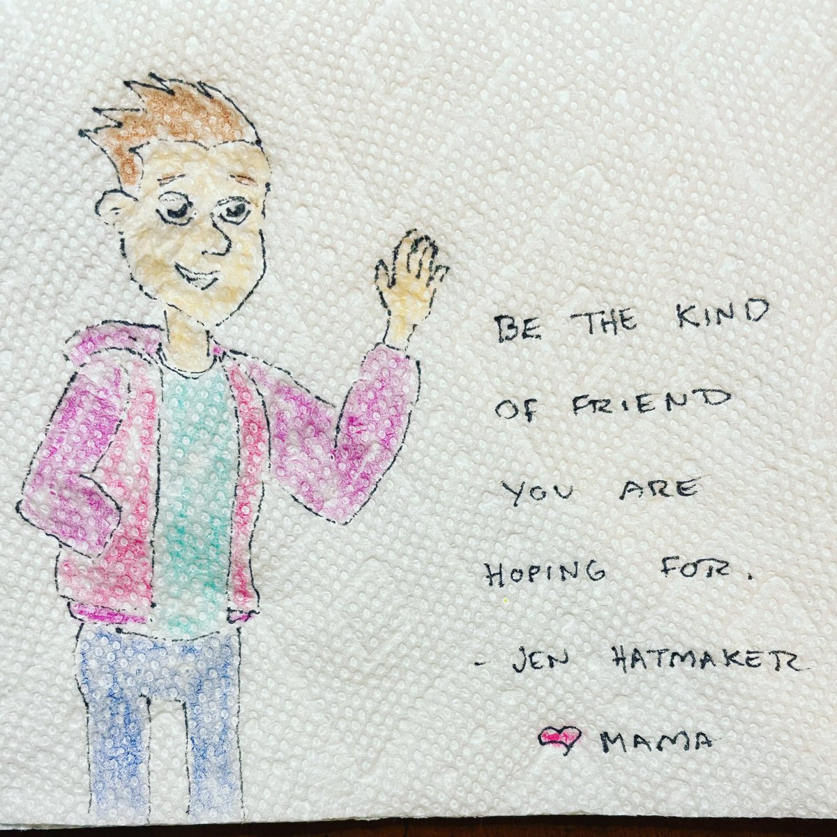 mcgrunk30's tweet photo. Be the kind of friend you are hoping for. - @jenhatmaker 👋
#jenhatmakerquotes #jenhatmaker #lifequotes #friendship #friend #friendquotes #beafriend #bekind https://t.co/cjjRdKu7Dp