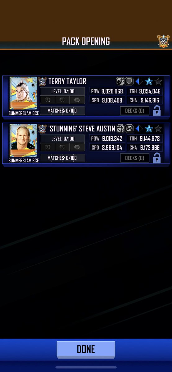 MCJ_B's tweet photo. Rewardmania😯 #WWESuperCard #MyWWESuperCard https://t.co/i3Fl1puO70