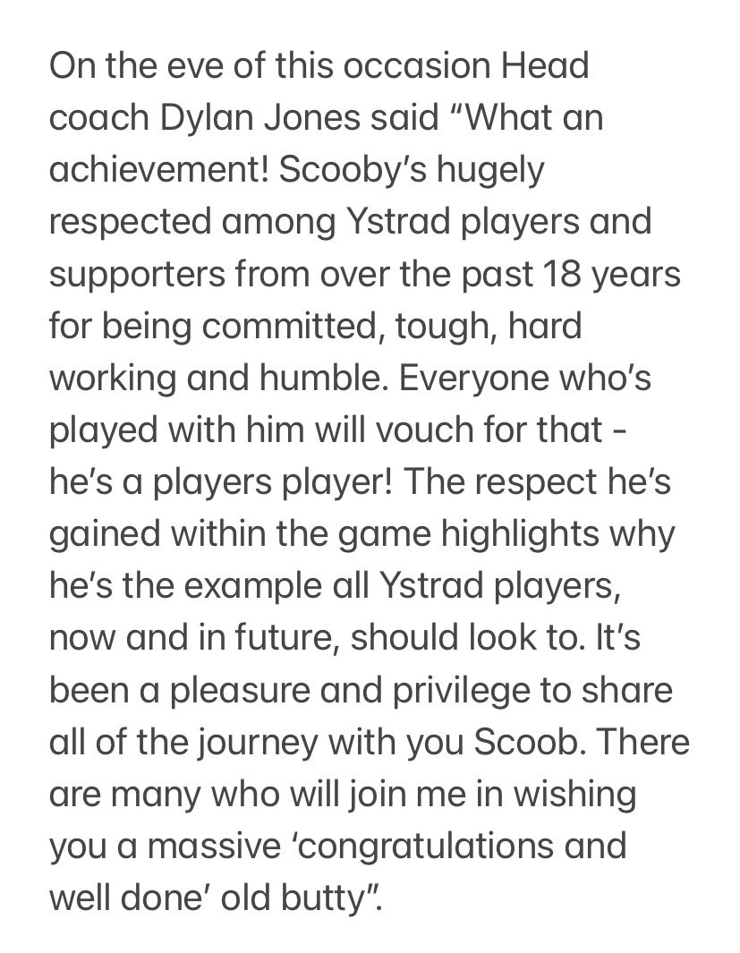 YSTRAD RHONDDA RFC tweet media