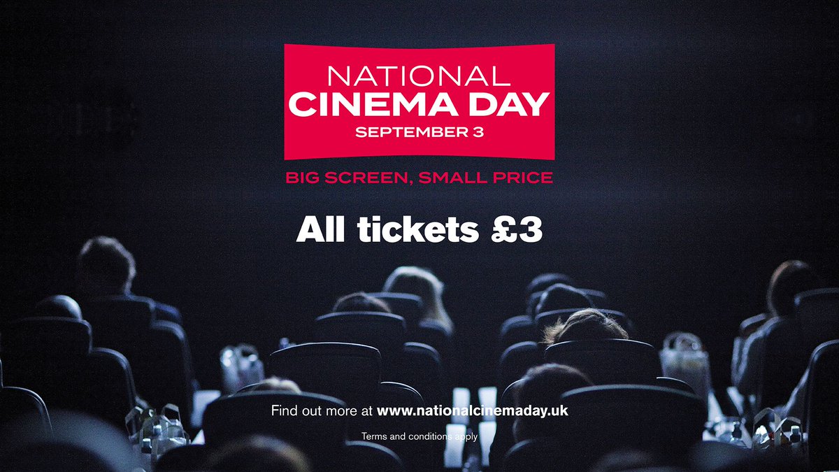 Celebrate National Cinema Day with us tomorrow, with all tickets just £3! Book yours now! bit.ly/3wGmoVo #NationalCinemaDay #LoveCinema