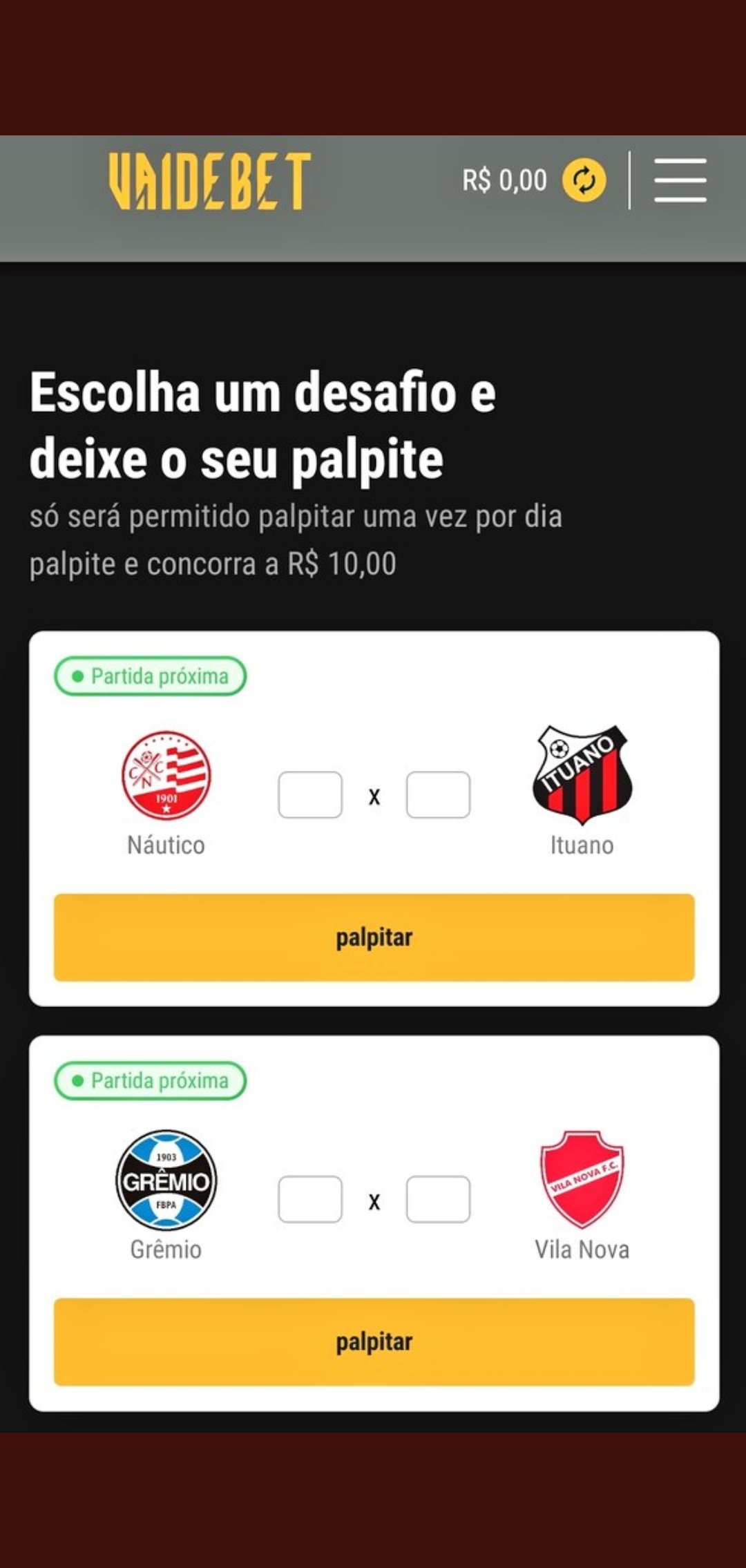 VAIDEBET, Apostas online com saque rápido