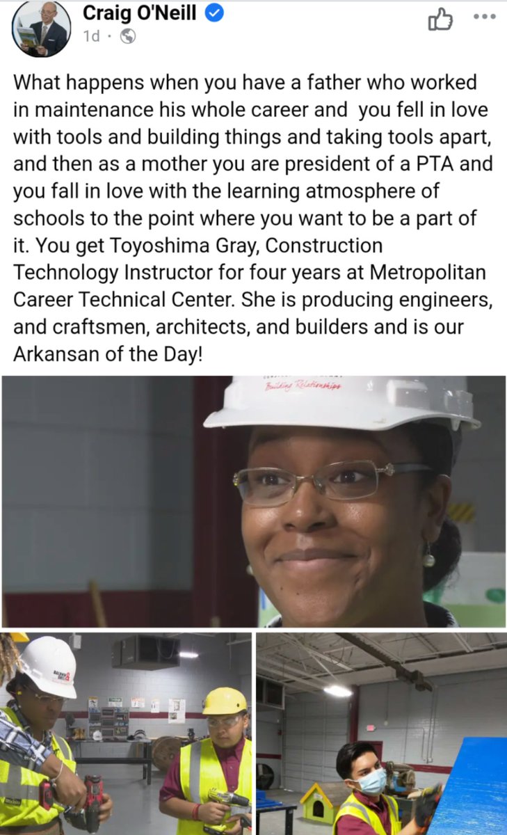 #ArkansanOfTheDay Congratulations Mrs.<a href="/GrayToyoshima/">Toyoshima Gray</a>!! <a href="/shameka98/">Shameka Montgomery</a> <a href="/EdDcte/">Arkansas Ed. DCTE</a> <a href="/MichaelPoore1/">Michael Poore</a> <a href="/lrsd/">Little Rock School District</a> <a href="/DrJermallWright/">Jermall Wright</a> #inspired