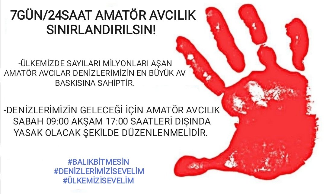 Amatör amaçlı su ürünleri avcılığında düzenleme istiyoruz.

<a href="/TCTarim/">T.C. Tarım ve Orman Bakanlığı</a> <a href="/VahitKirisci/">Prof.Dr.Vahit Kirişci</a> <a href="/bsgmtr/">Balıkçılık ve Su Ürünleri Genel Müdürlüğü</a> <a href="/maatalay/">Dr. M. Altuğ ATALAY</a> <a href="/surkoop/">SÜR-KOOP</a> <a href="/ozkayagulluk/">Ramazan Özkaya</a> <a href="/s_urunleri/">S.S İstanbul Bölgesi Su Ürünleri Koop. Birliği</a>