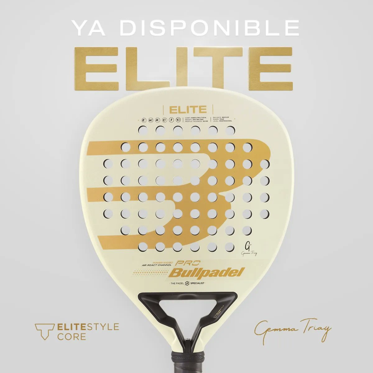 Padelzaragoza's tweet photo. ¡Ya tenemos disponible la nueva pala Bullpadel ELITE de @gemmatriay con su paletero ELITE negro a juego!
Pásate por la tienda del club y que no te quiten este equipazo de @bullpadelsport 
#padel #padelzaragoza #bullpadel https://t.co/oOFWuuqH96
