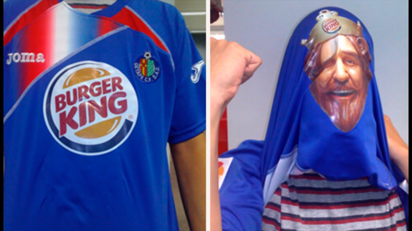Burger king football shirt sales