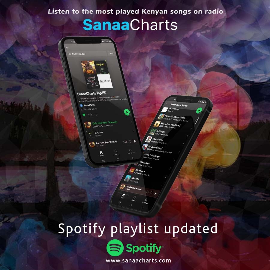 sanaacharts's tweet photo. Tap into the #SanaaCharts @spotify @spotifyke playlist. The biggest radio hits, delivered to you weekly!⁠ 😎🇰🇪🎶📈 #EveryPlayCounts #PlayKEMusic https://t.co/3xRsHtRPEb