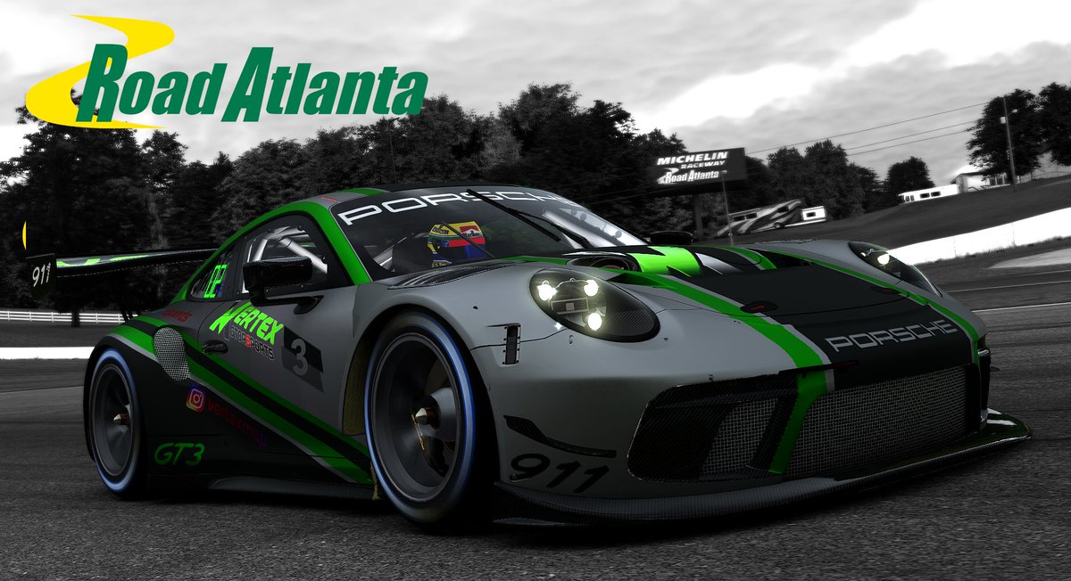 Fin de semana de Endurance en <a href="/RoadAtlanta/">Michelin Raceway Road Atlanta</a> a bordo de este hermoso Porsche GT3 iran <a href="/CazadorGm22/">cazador_gm22_</a> y <a href="/LoLeARG_79/">LOLE 79</a> ✔️✔️