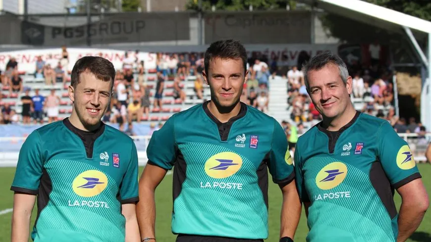 StephaneGrcia's tweet photo. Il est au sifflet du match Rouen - Colomiers ce soir à Diochon : Evan Urruzmendi, nouvel arbitre de #ProD2 à seulement 26 ans #RNRCR
Son portrait avant sa première au centre ➡️ https://t.co/aAvkZYMYjE https://t.co/p9vH003E39