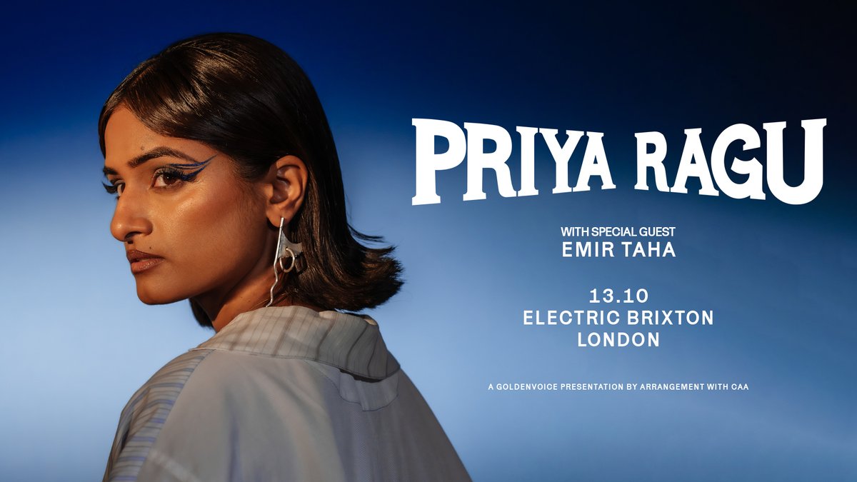Electric Brixton (@electricbrixton) on Twitter photo Brixton-based Turkish R&B singer-songwriter, <a href="/emirtaha/">emirtaha</a>, just announced as support for Priya Ragu⚡
📅13.10.22
Tickets via <a href="/TicketWebUK/">TicketWeb UK 🤘</a>
🔗 bit.ly/3xdZjd5
<a href="/PRIYARAGUMUSIC/">PRIYA RAGU</a>
#ElectricBrixton Brixton-based Turkish R&B singer-songwriter, <a href="/emirtaha/">emirtaha</a>, just announced as support for Priya Ragu⚡
📅13.10.22
Tickets via <a href="/TicketWebUK/">TicketWeb UK 🤘</a>
🔗 bit.ly/3xdZjd5
<a href="/PRIYARAGUMUSIC/">PRIYA RAGU</a>
#ElectricBrixton