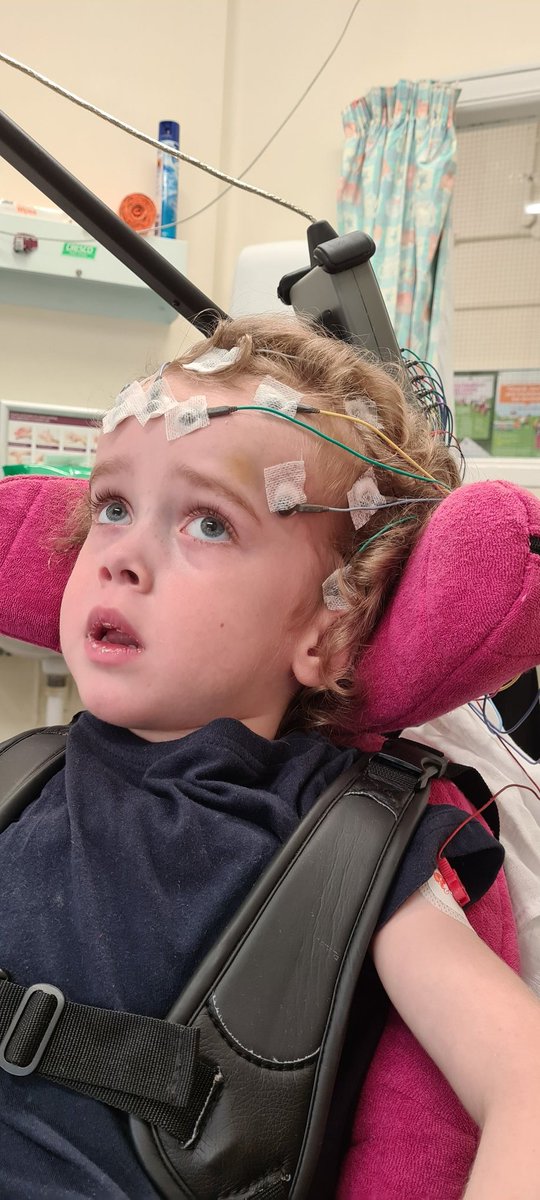 ImogensFight's tweet image. After Immy's August seizures we have popped over to #StHellier hospital for an EEG (brain scan).

She was a trooper, as was Brooke who came with me.

#CanavanDisease
#Disability