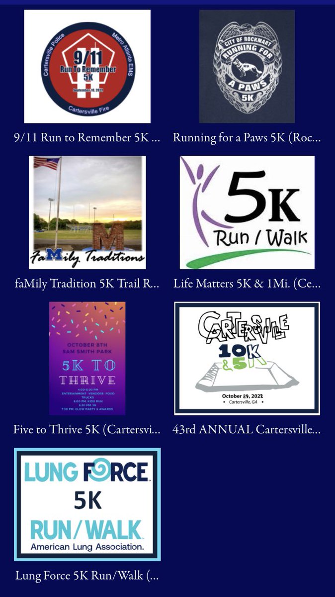 September and October (yes… we know… it’s only Sept 2nd but October will be here before you know it!) are OVERFLOWING with OUTSTANDING N. GA Races!!!!  So check them out here!!!  wire2wirerunning.com/race-calendar