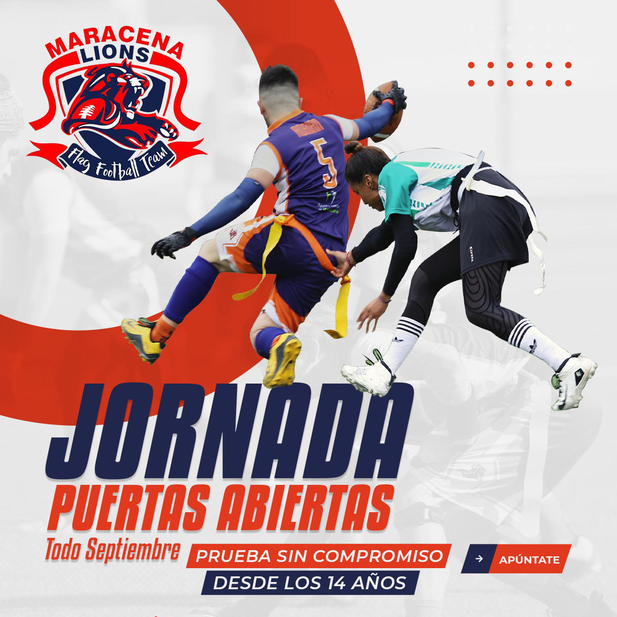 Volvemos dispuestos a reventar los campos, dispuestos a crecer más que nunca, sin duda es mucho más que un simple deporte...

Si tienes más de 14 años, vente los lunes y los miércoles a partir del miércoles 7 de septiembre desde las 19:30h. 🤩