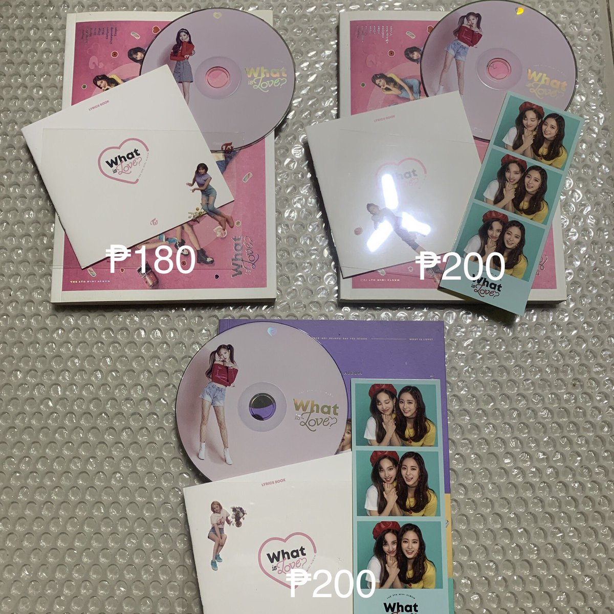 mimoyeons's tweet photo. wts lfb twice ph

what is love? albums - ₱180-₱200

see pics for inclusions

dm to claim 

dop: 5 days
mod: sco ggx sdd https://t.co/Nwpyr75Ezq