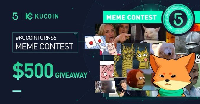 💰 РОЗЫГРЫШ $500 💰

Присоединяйтесь к конкурсу мемов #KuCoin5Лет в честь нашего 5-го дня рождения! 🎂

✅ Подпишитесь на <a href="/kucoincom/">KuCoin</a>
✅ Создайте мем и твитните с хэштегом #KuCoinTurns5
✅ Ретвитните x.com/kucoincom/stat… и отметьте 3 друзей

🎁 10 победителей по 50 $USDT