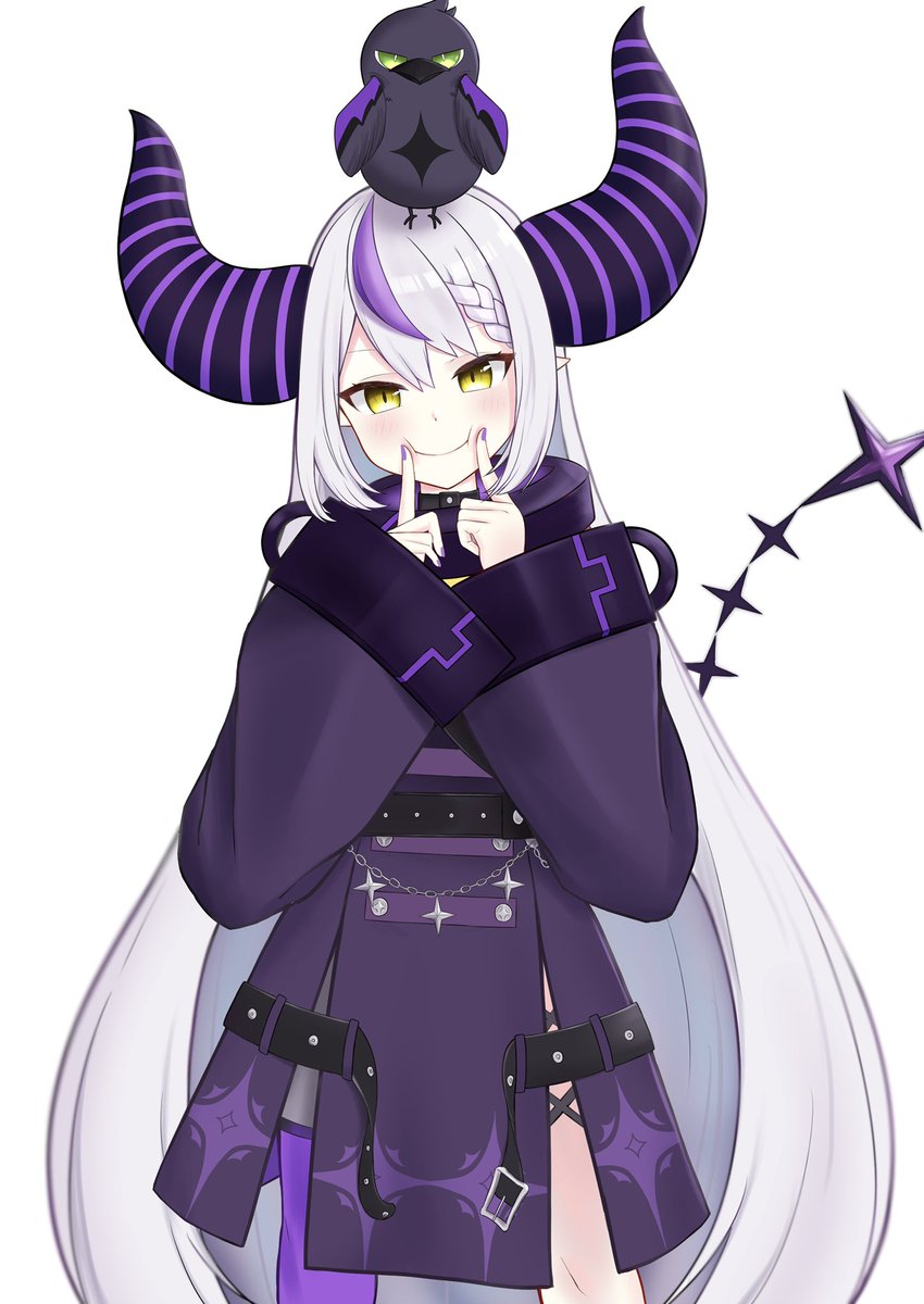 ラプラス・ダークネス 「ニッ!!#laplus_artdesu 」|よみき°のイラスト