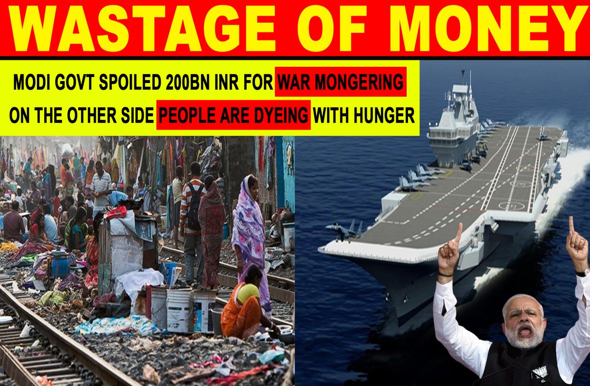 DamorRoshini's tweet photo. We r suffering with hunger but BJP wasted 200 bn on #warship. Youth condemns &amp; rejects #INSVikrant. No #Defence without food. We need #Employment
#Mangalore #PuppetsOfBJP #TeestaSetalvad #BoycottbollywoodCompletely #Punjab #ShivangiJoshi #LegendisBack #RingsOfPower #आलिया_My_Foot https://t.co/RuMeIlgPUb