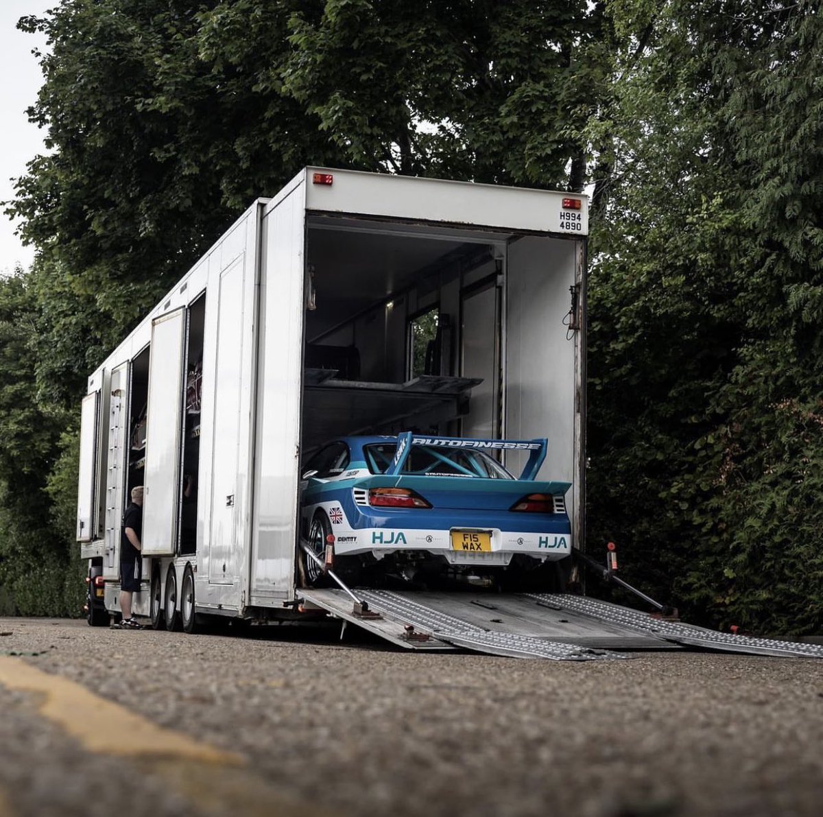 AutoFinesse's tweet photo. Loaded up and heading to Ireland for LZ Fest with our S15 this weekend 🇮🇪 #TeamAF #S15 #Stance #Sbody #AutoFinesse https://t.co/ztgokfIkLq