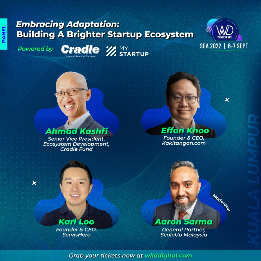 ScaleupMalaysia's tweet photo. Catch @aaronsarma at @weRwilddigital 2022 on 6 September, at Le Meridien KL as he moderates a panel discussion titled “Embracing Adaptation: Building a Brighter Startup Ecosystem.”
See https://t.co/o1piJu17qH
#wilddigital #WDSEA2022 #climatetech #SEAtechconference #AI #BOOM https://t.co/TdePPHB0mf