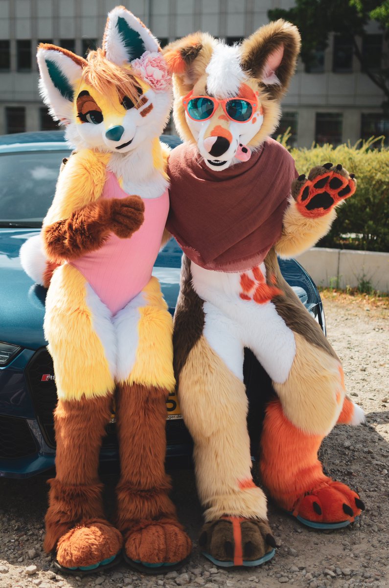 A sunlit-photo back from the Summer of 2019, when the world was still a gentler place ☀️😎

The stunning beauty next to me is @Fuzzerfox who just recently found a new home! Please follow her on her future adventures 😉

📸<a href="/snowpardDeri/">Deri</a>
🦊✂️<a href="/TemplaCreations/">Templa Creations</a>
🐕✂️<a href="/Zuri_Studios/">Zuri Studios</a>