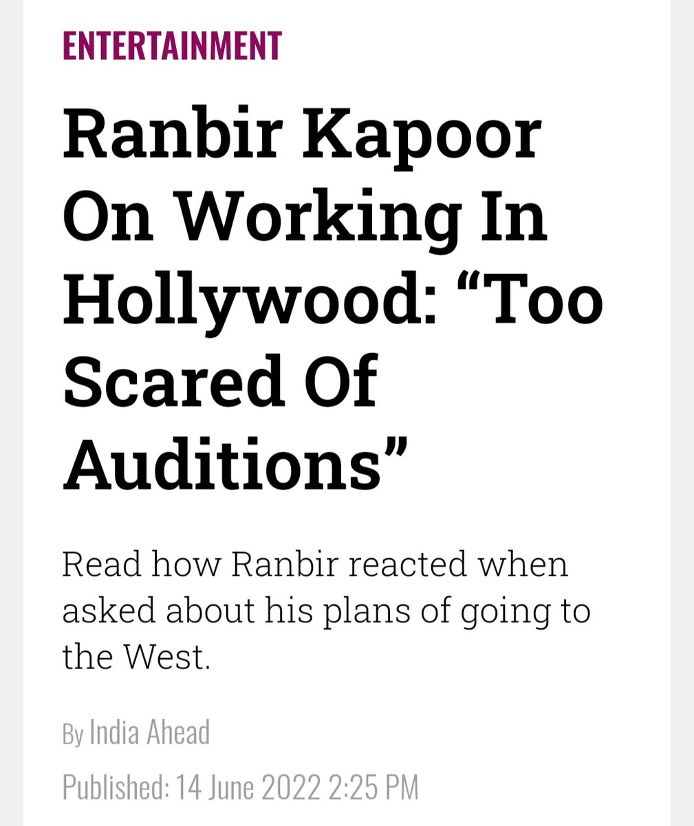 mauryaspeakss's tweet photo. While several hard working &amp; talented actors find it difficult to get roles. Kapoor family products get it without giving any auditions.
#BoycottBramhashtra #BoycottBollywood https://t.co/AQ3r3Hmsf8