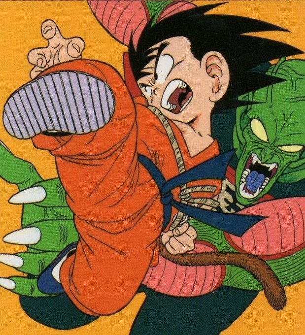 Goku vs Piccolo Jr Anime e mangá! - Daiko O Saiyajin