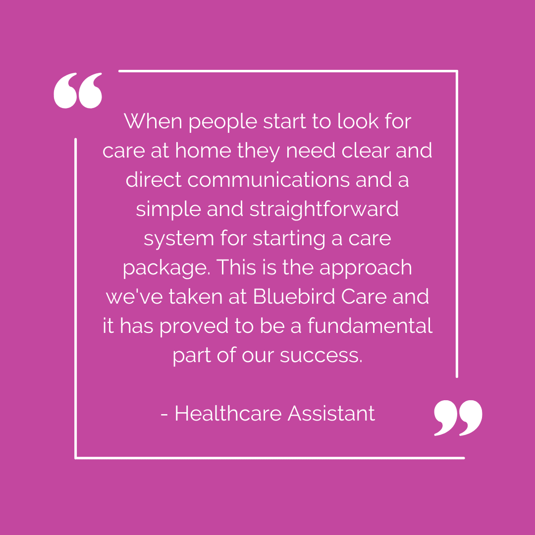 Are you a good communicator? Can you explain tasks in a simple and straightforward manner?

Then come join our team at Bluebird Care! 💙

Apply today at bluebirdcarecareers.ie