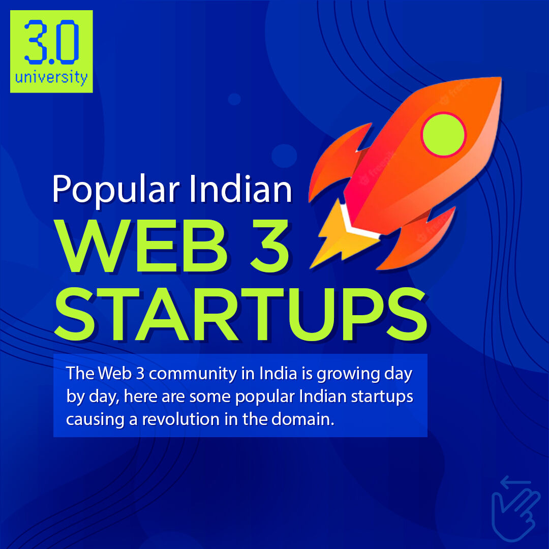 real3uni's tweet photo. Popular Indian Web 3 Startups
.
.
Learn everything you need to know about Blockchain Technology NFT's & Metaverse 🎓
Enroll Today: https://t.co/tv4KNm8MAL
.
.
🏷️ #3university #3verse #Vayupankh #StartupEcosystem #KrypC #learnb4earn https://t.co/z6XH0lDI1o