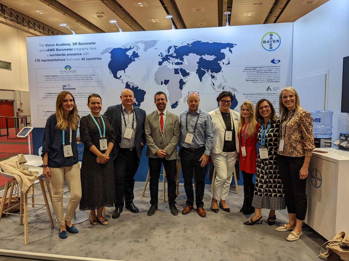 Another busy day representing the #VisionAcademy at the <a href="/EURETINA/">EURETINA</a> Congress. Make sure to come by the #RetinalCommunitiesPavilion for a chat, a coffee, and a chance to connect with the fantastic partner programs! <a href="/IAPB1/">IAPB</a> <a href="/IntFedAgeing/">Helmi</a> <a href="/JavierZarranz/">Javier Zarranz-Ventura</a> @lufrizz <a href="/nickparker59/">Nick Parker</a>