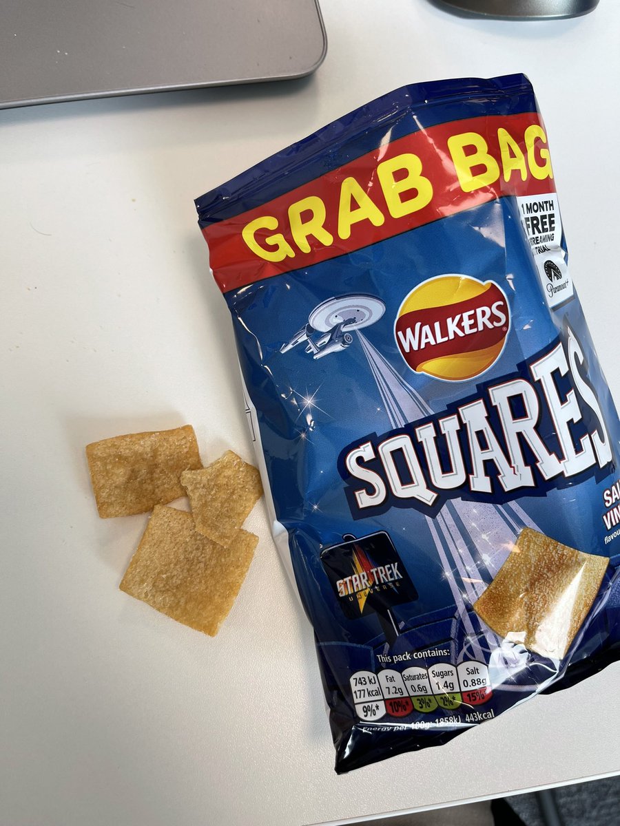 nicwatson's tweet photo. @walkers_crisps who took their eye off the oven and burnt the Squares!? Crunchiest I’ve ever known them and you can taste it too! If it’s a new recipe, I’m not a fan. https://t.co/OWKjcNLkvP