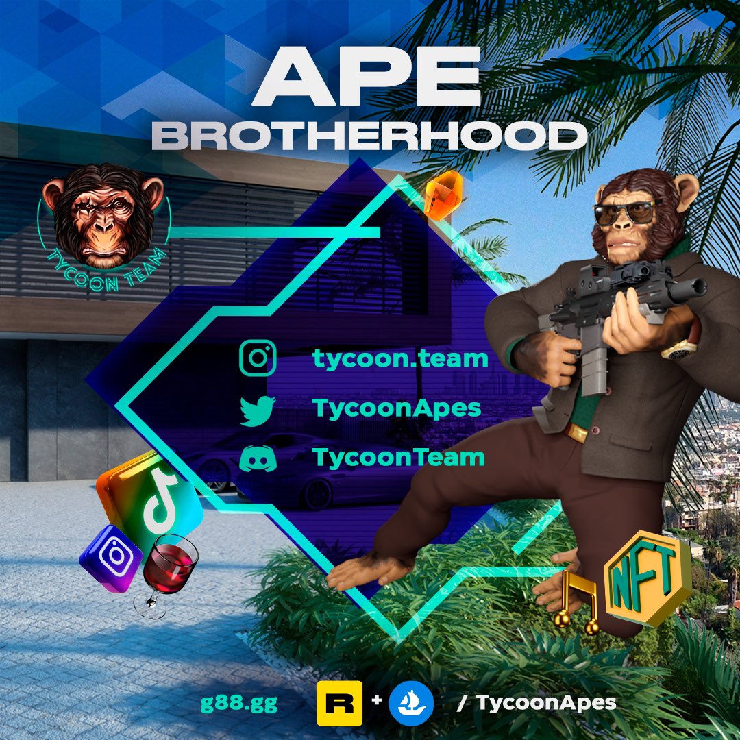 Make sure you are following us on all platforms! We post news and updates weekly! For more information visit our website - g88.gg #cryptocurrency #nft #ethereum #tycoonteam #stockmarket #bitcoin