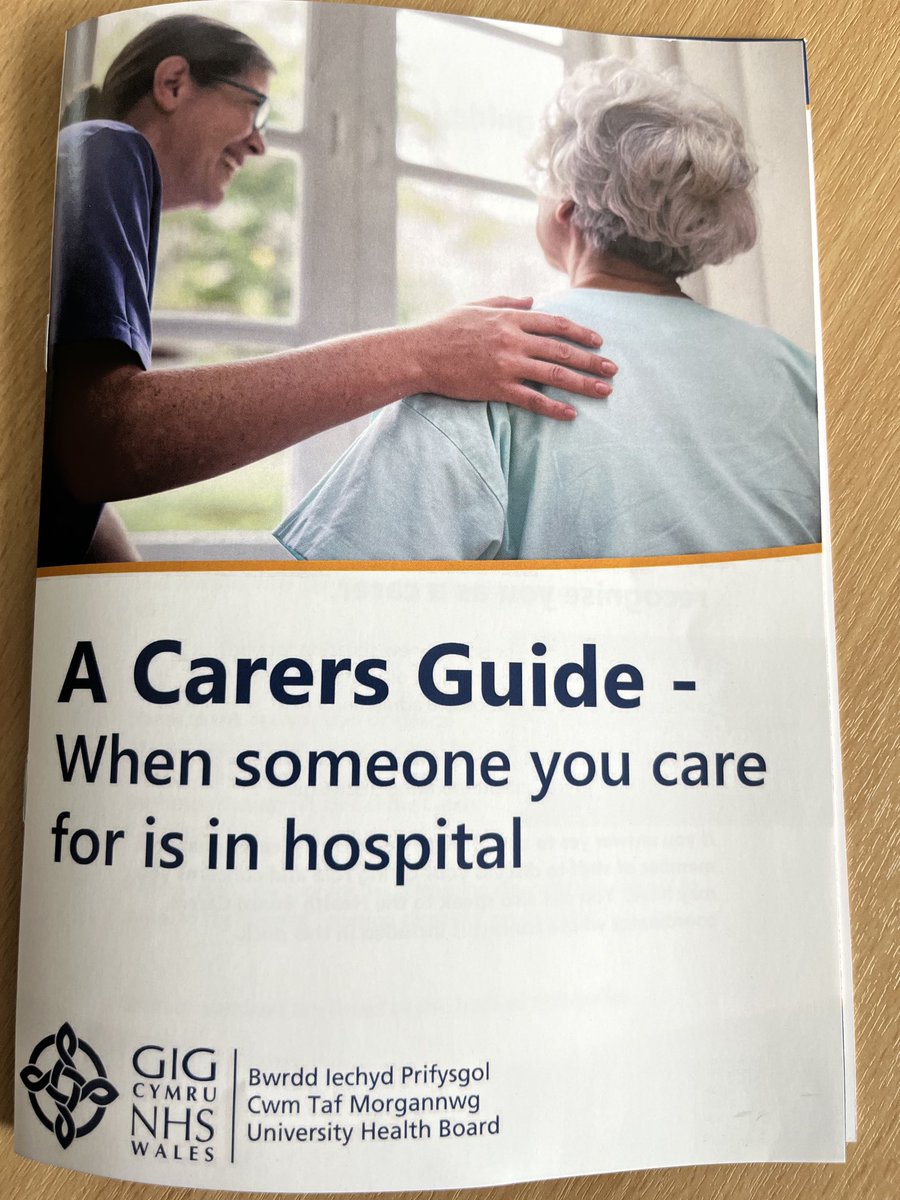 Delighted to share our new ‘Carers Guide’ which will be distributed across ⁦<a href="/CwmTafMorgannwg/">Cwm Taf Morgannwg University Health Board</a>⁩ over the next couple of weeks. Huge thanks to our patient experience team for all of the work that’s gone into this 😊 #CTMatourbest #CNOCymru