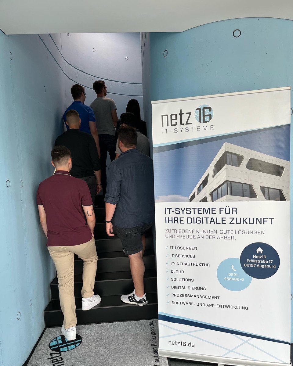 Netz16_GmbH's tweet photo. Gestern war der erste Tag unserer 7 neuen Azubis! 🎉

Wir haben einen sehr schönen und interessanten Tag hinter uns, an dem wir unsere neuen Azubis schon ein wenig kennenlernen durften. 😀

Wir wünschen euch einen tollen Start und viel Erfolg in der Ausbildung. 🚀💻 https://t.co/NtqknuSiyt