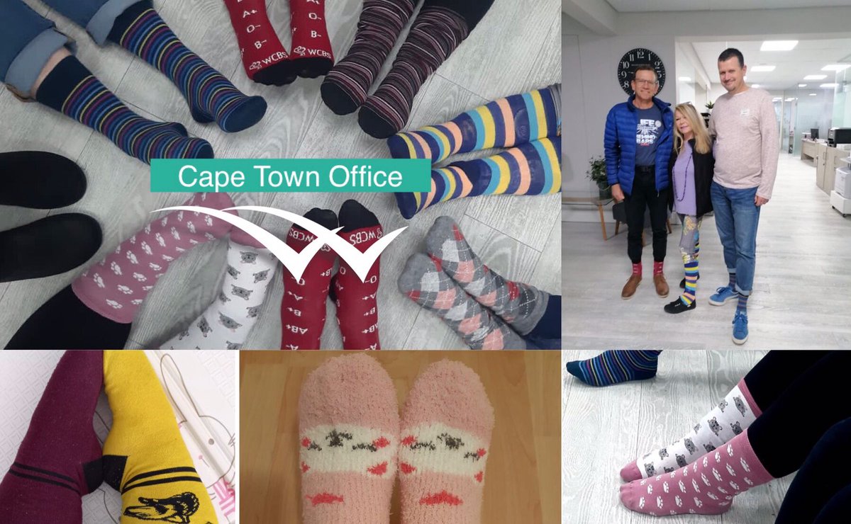 WhitfieldsGroup's tweet photo. On behalf of the Ann Harding Cheshire Home @PNASouthAfrica #RockYourFunkySocks, we would like to thank our staff for their kind contributions towards these meaningful charities. Working together to make South Africa a better place for all. #WhitfieldsCares #bettertogether https://t.co/Q4wTvNiLbE
