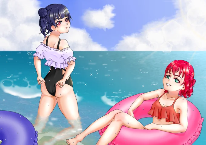 #黒澤ルビィ #津島善子 #よしルビ#lovelive_sunshine一緒にプカプカ 