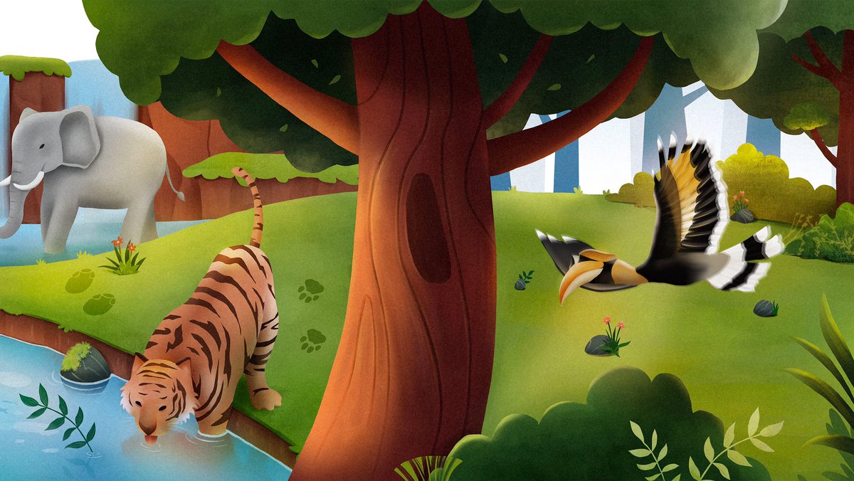 มีโอกาสวาดภาพให้โรงเรียนอนุบาลลานสัก ภาพป่าห้วยขาแข้งที่มีสัตว์ป่าและมีรูปปั้นวีรบุษแห่งป่าห้วยขาแข้งตั้งตระหง่านให้เด็กๆได้ศึกษากับบุคคลที่ ต่อสู้เพื่อสัตว์ป่า ผืนป่า และความเป็นธรรมของระบบราชการมาตลอดชีวิตการทำงาน รู้สึกเป็นเกียรติมากๆที่ได้วาดงานชิ้นนี้ค่ะ #สืบนาคะเสถียร 🌳