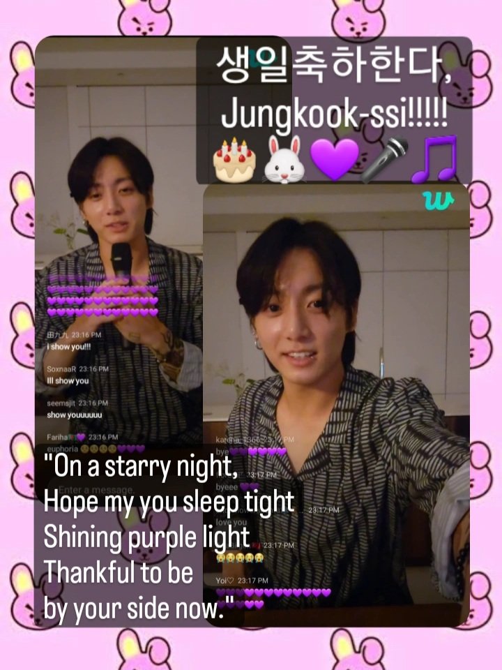 btsbnotes's tweet photo. Before his bday in all time zones ends, I thank our golden maknae Kookie who performs, interacts, &amp; supports his ARMY. May he always feel his ARMY's cheers for his happiness &amp; success! 🎂💜

#JungKook #전정국 #먹짱아기 #비누향강아띠 #온세상이정국이를축하해 #아기전하 #쩨케케이크 https://t.co/PaMW69YujH