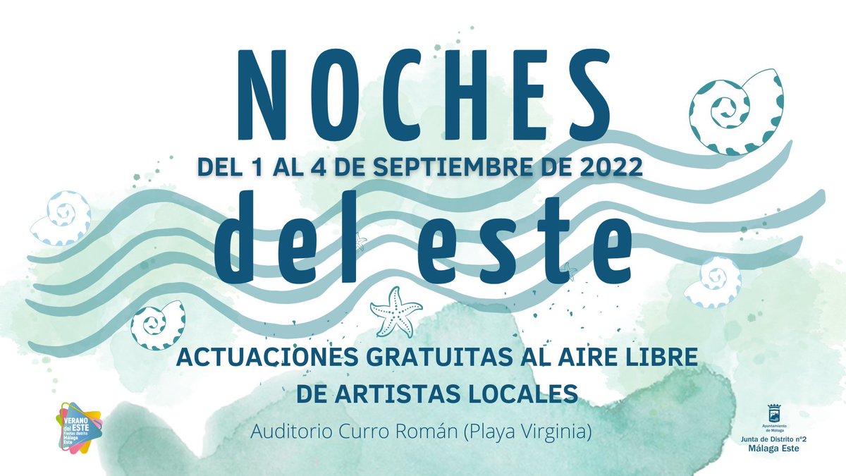 PTV_Malaga's tweet photo. #PlanazosFinde 

🌜🎶Disfruta este fin de semana de todas las actividades y conciertos al aire libre con artistas locales en las #NochesDelEste https://t.co/7bVk2yy9HL