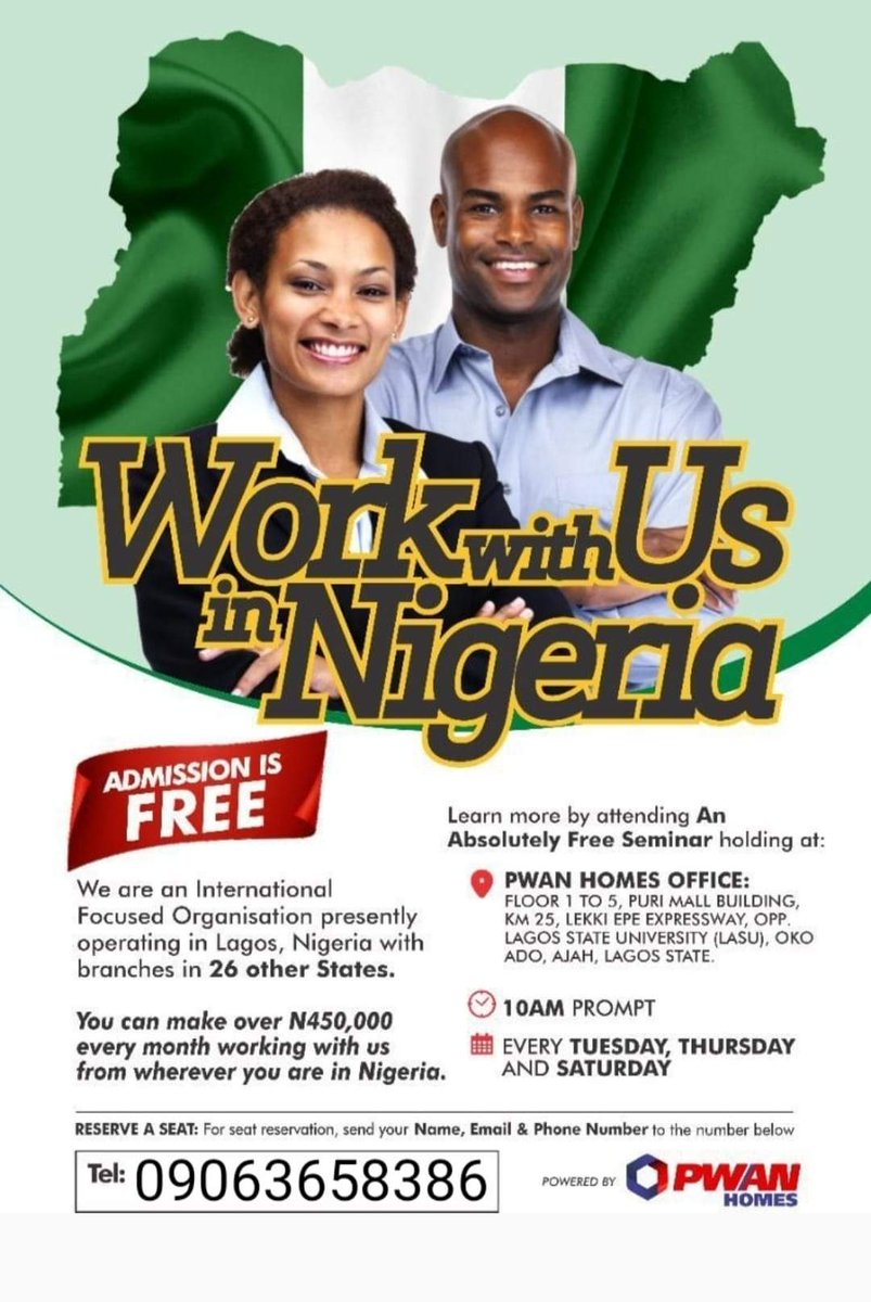 Danieliwu01's tweet photo. Join us today and experience financial freedom... Pwan Group is a leading real estate company in Nigeria, with branches in various states across the country. Join us today and discover how you can be making money from the comfort of your home, for more info call/watsp 09063658386 https://t.co/sWqNp2PikA