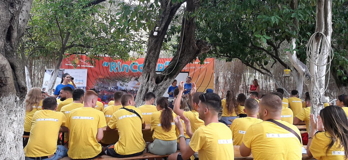 UNDPAlbania's tweet photo. How can youth contribute 2 advancing human rights,help create a gender-equal society&amp; have a voice in addressing societal challenges?
Students &amp; CSO activists had a lively discussion during a youth camp organized by National Youth Agency&amp; supported by UNDP&amp;partners 
@bora_muzhaqi https://t.co/p6r4OG9nSF