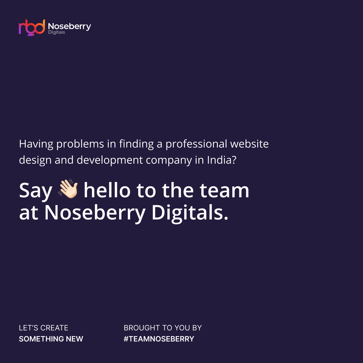 noseberrytech's tweet photo. Find a Design &amp; Development Professional

We offer...

- Design
- Development
- Digital Marketing
- Support &amp; Maintenance

#brand #branding #marketing #marketingdigital #nbd #agency #agencylife #digitalmarketing #digtalmarketingagency #trending #service #development  #modi https://t.co/zBh205JQEh